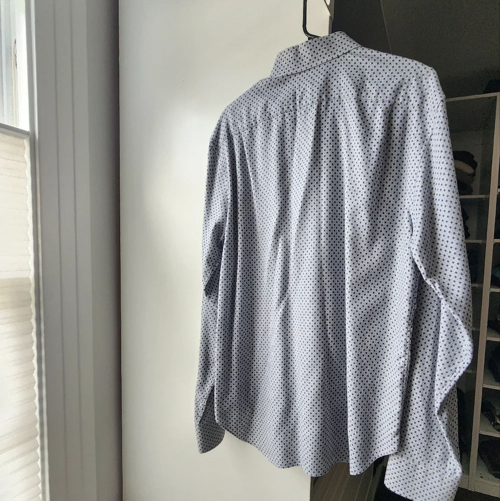 BONOBOS Men's shirt Navy Dot SZ M - Picture 6 of 7